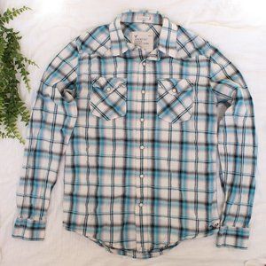 American Eagle Plaid Button Up - Vintage Fit